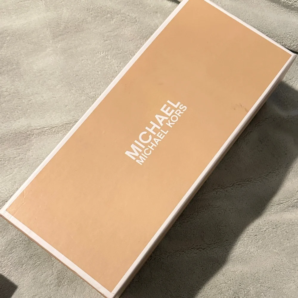 Empty Michael Kors Beige Shoe Box